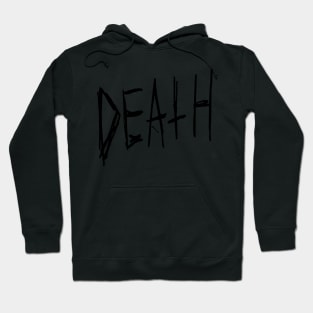 Dark Death Text Design Hoodie